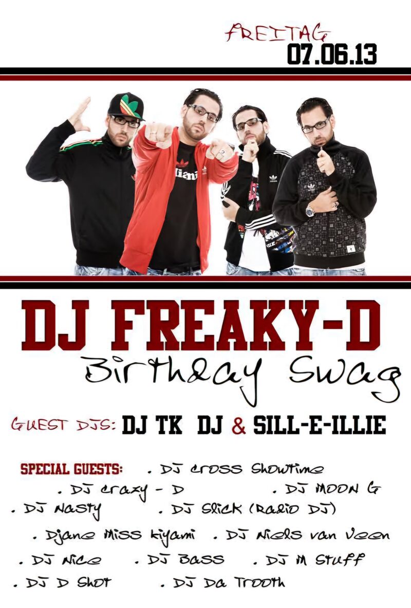 DJ Freaky-D Birthday Swag